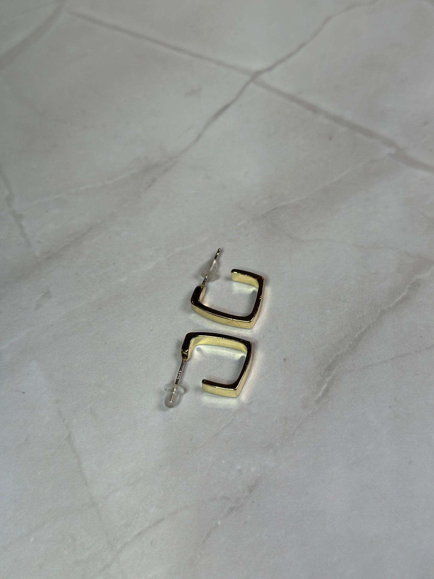 Golden Urban Stud Earrings