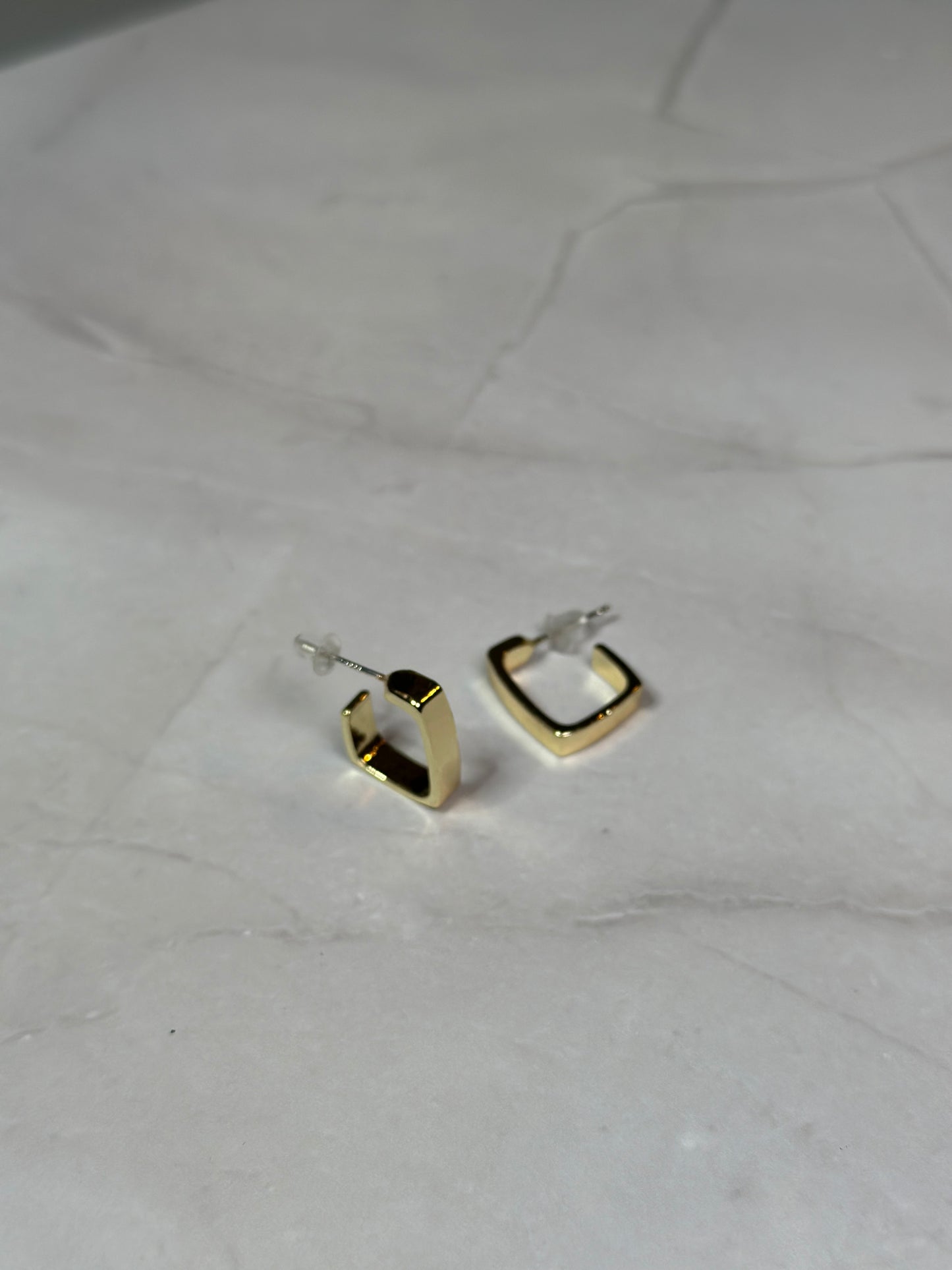 Golden Urban Stud Earrings