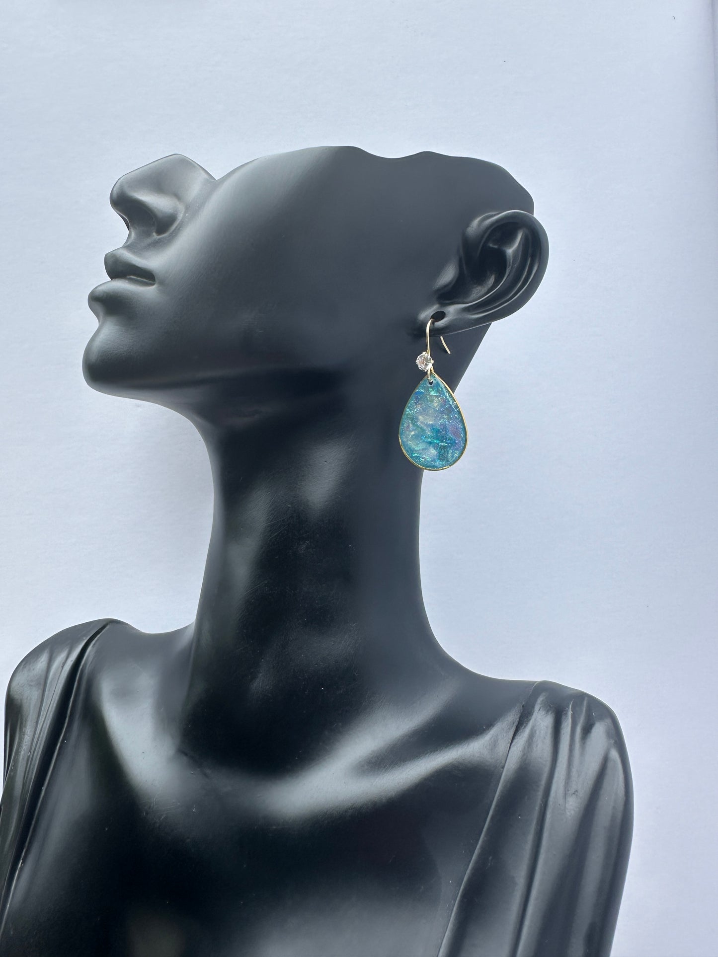 Aqua Earring Dangles